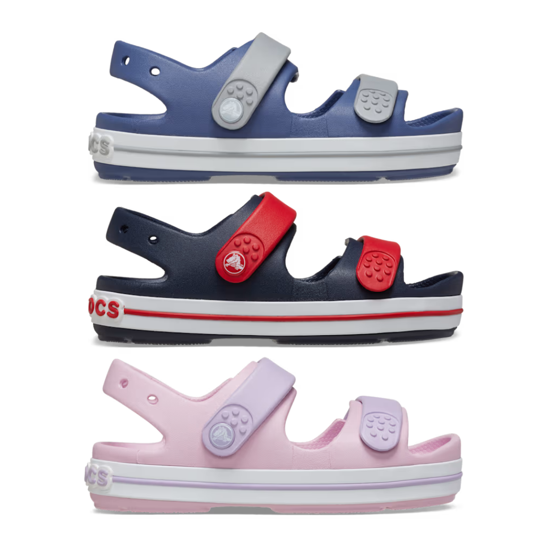 Sandálias Crocs Kids Crocband Cruiser Pés de Cereja Sapataria